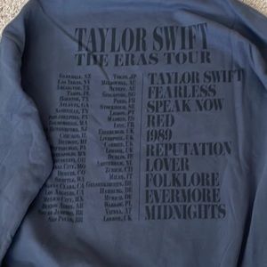 Taylor Swift Eras Tour Crew Neck with international cities - new with tags